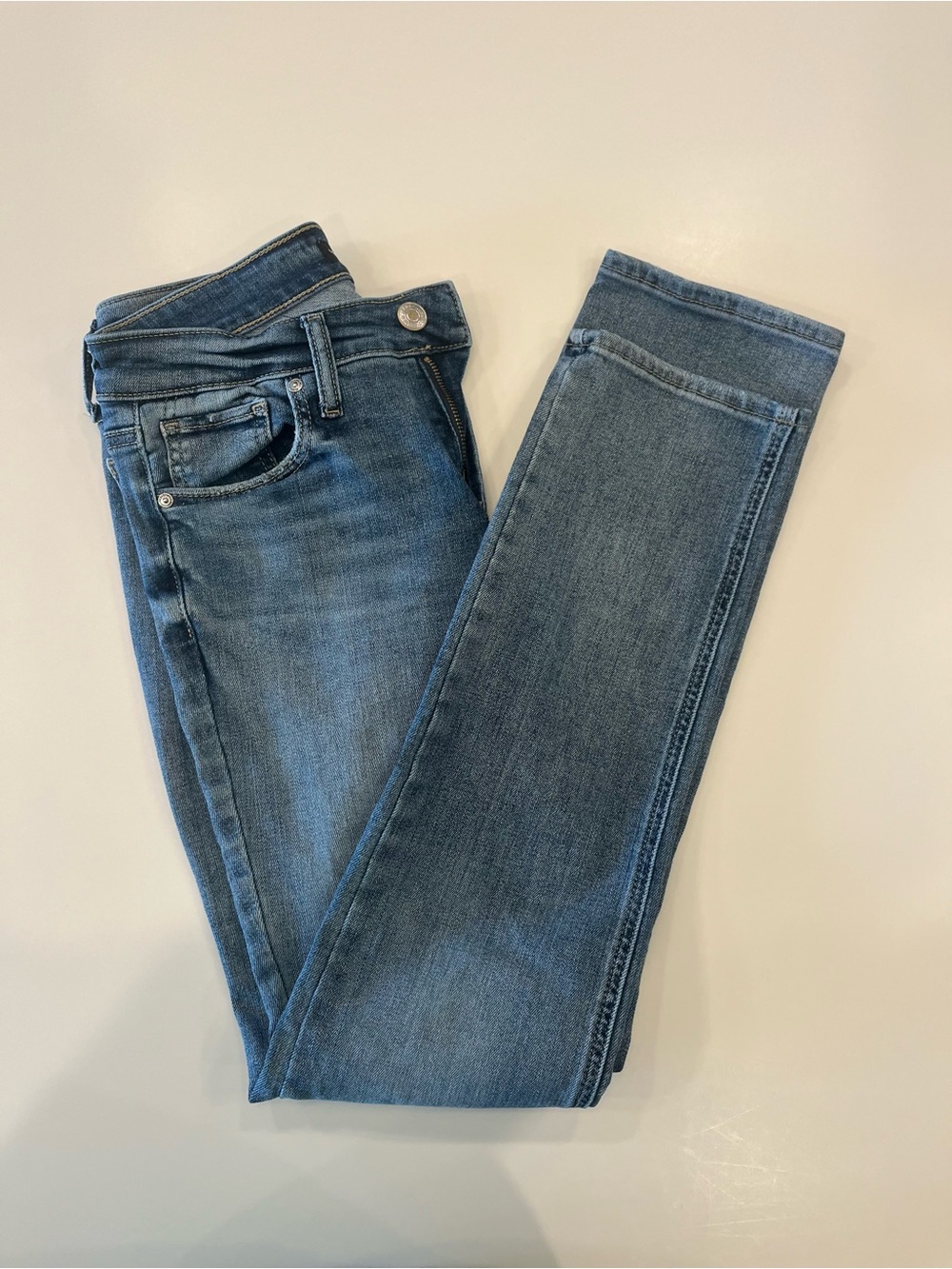 Silver Suki Straight Jeans 28w